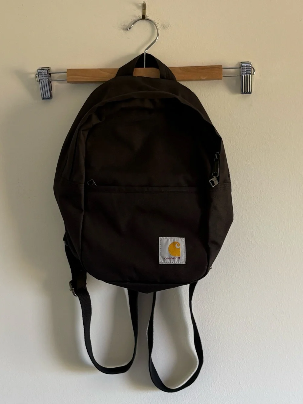 Carhartt Black Canvas Everyday Mini Backpack with Logo Patch